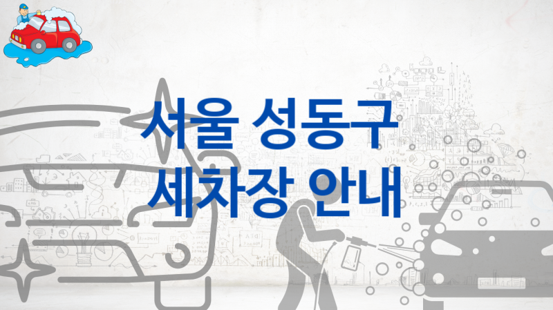 서울 성동구 자동차 세차장 추천정보, 차량별 옵션별 비용