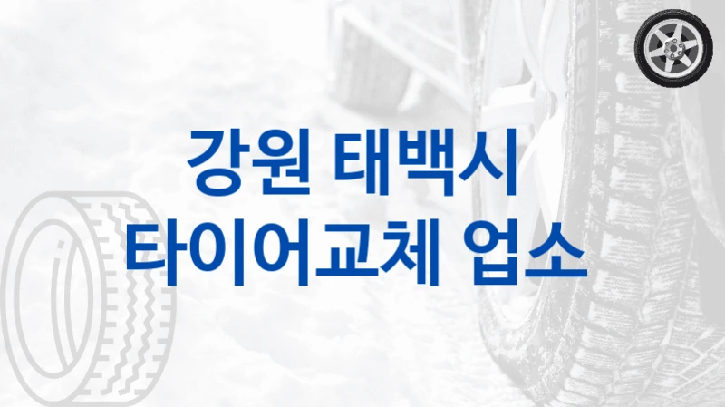 강원 태백시 
타이어교체 업소