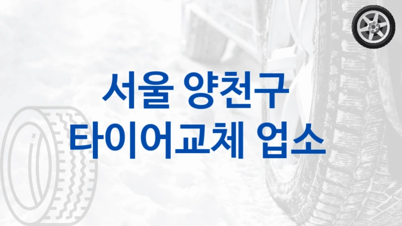 서울 양천구 
타이어교체 업소