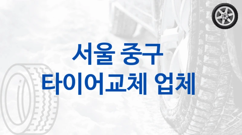 서울 중구 
타이어교체 업체