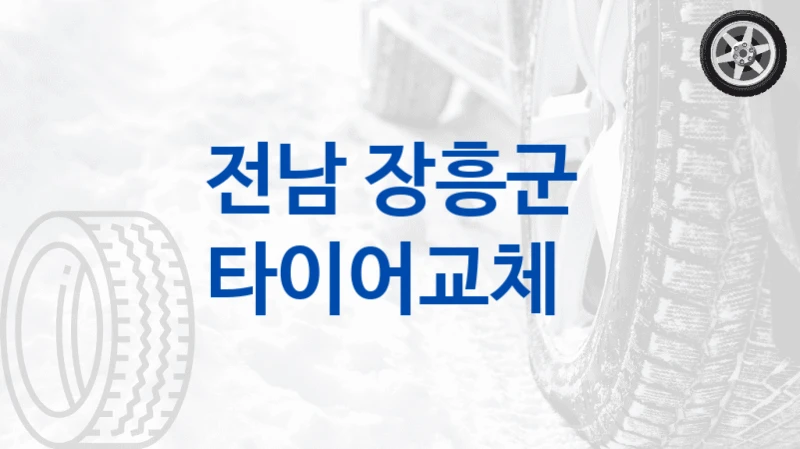 전남 장흥군 
타이어교체
