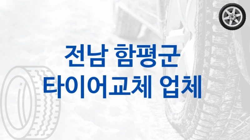 전남 함평군 
타이어교체 업체