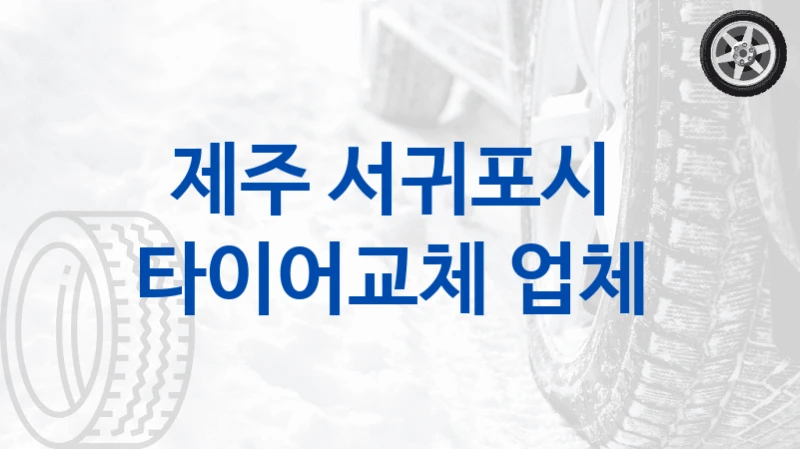 제주 서귀포시 
타이어교체 업체