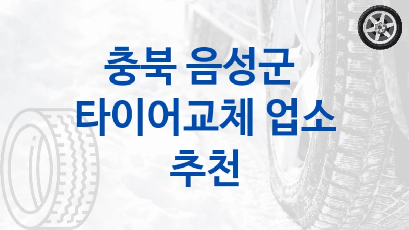 충북 음성군 타이어 점검 베스트 리스트, 브랜드별 비용 차이