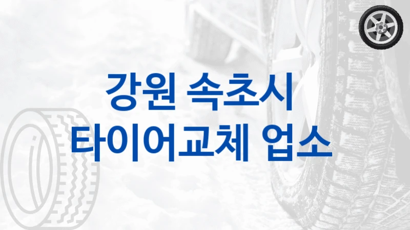강원 속초시 
타이어교체 업소