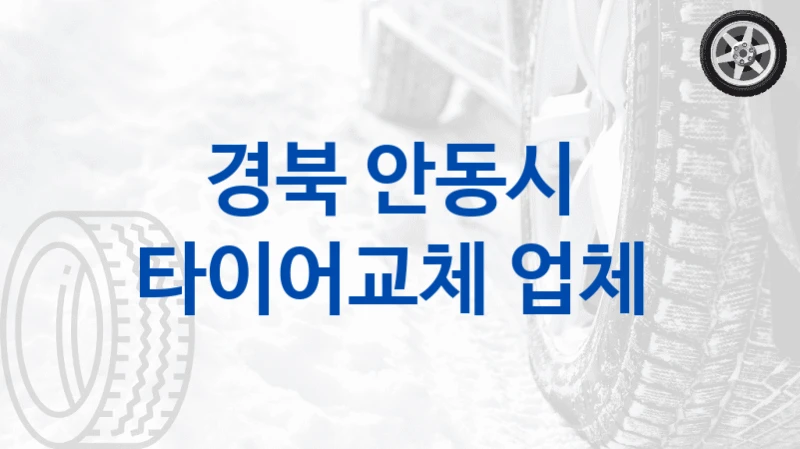 경북 안동시 
타이어교체 업체