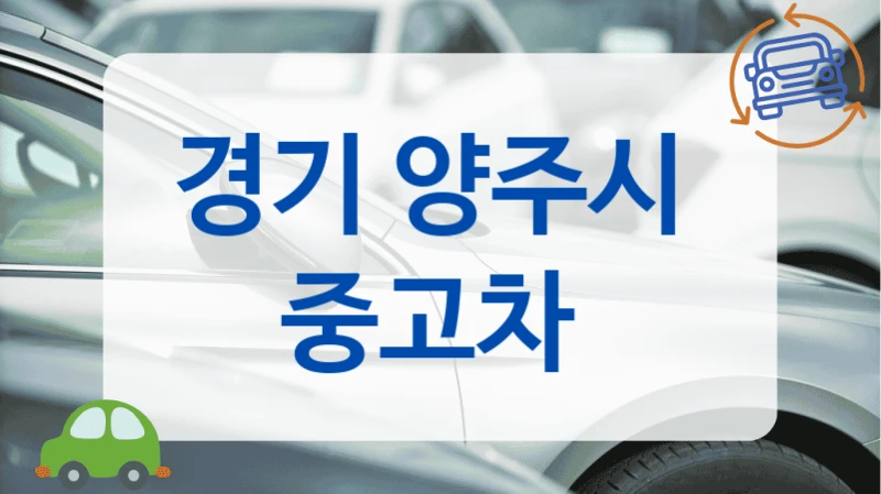 경기 양주시  중고차