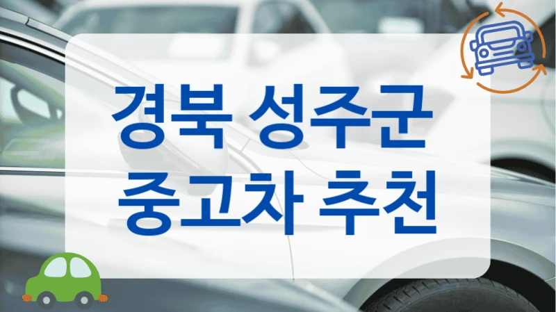 경북 성주군  중고차 추천