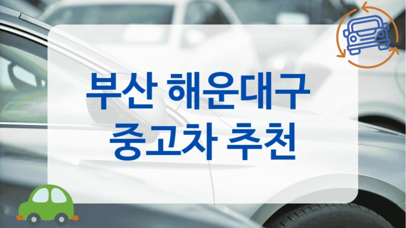 부산 해운대구  중고차 추천