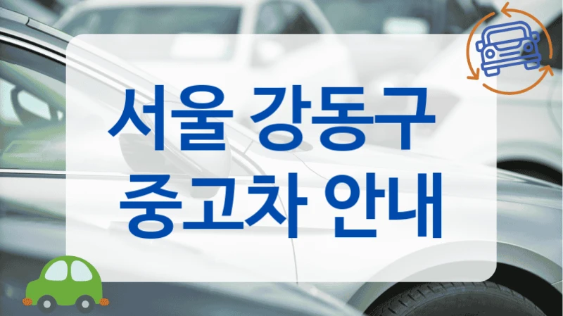 서울 강동구  중고차 안내