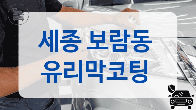 세종 보람동  유리막코팅